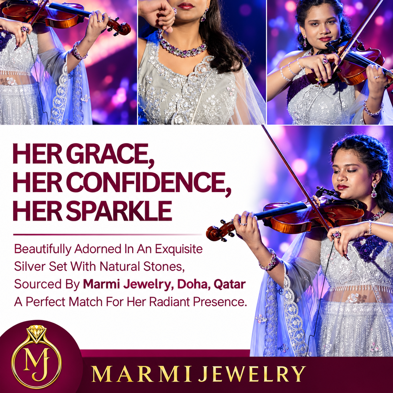 Marmi Jewelry campaign: Her Grace, Her Confidence, Her Sparkle